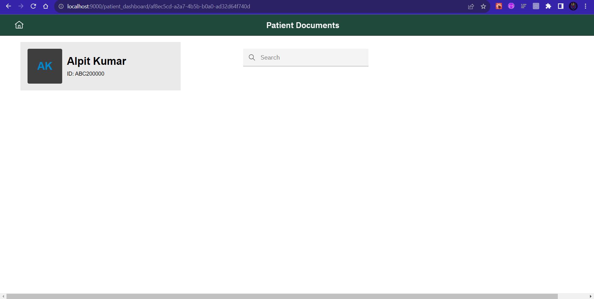 Patient Dashboard